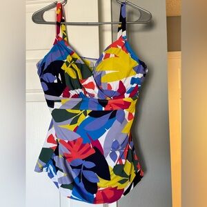 Anne Cole 38DD Colorful Floral Tankini